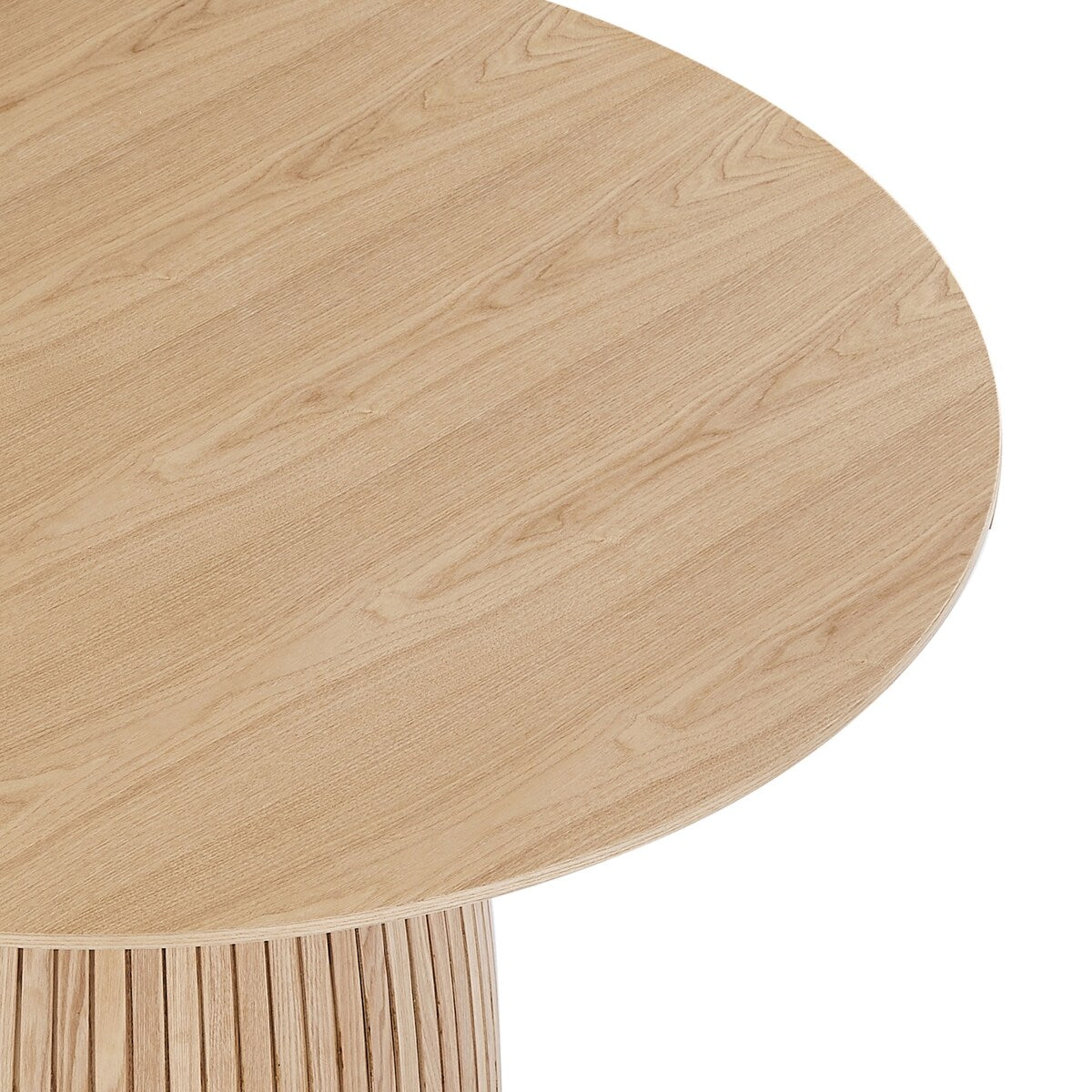 Round Dining Table Modern Wood Kitchen Table 47.24" Circular Tabletop for Leisure Coffee Table OAK.