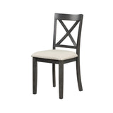 Round Dining Table Set for 4 - 41.7" Faux Marble Round Dining Table with 4 Solid Wood Chairs