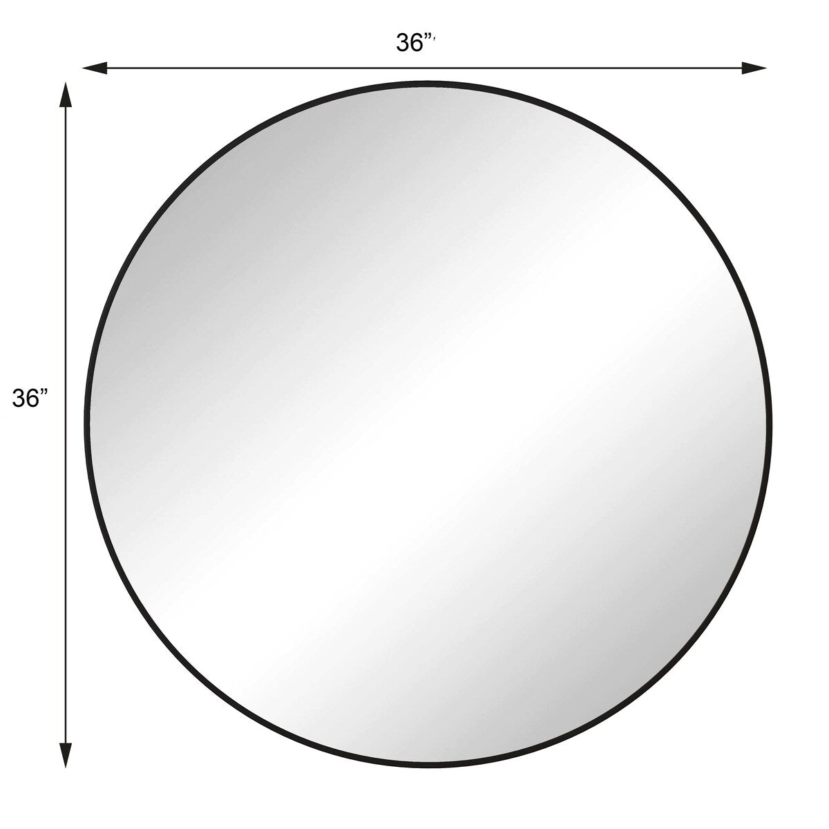 Round Framed Wall-Mounted Anti-fog Mirror