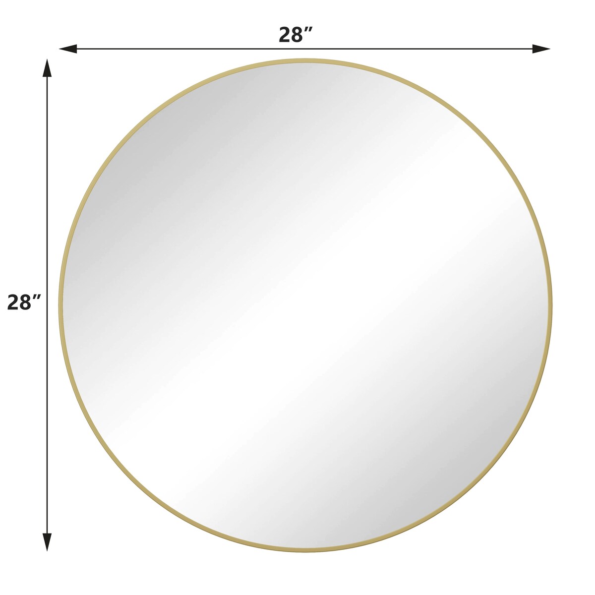 Round Framed Wall-Mounted Anti-fog Mirror