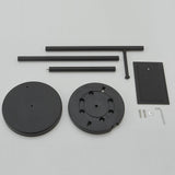 Round Free Standing Toilet Paper Holder with Top Storage Shelf