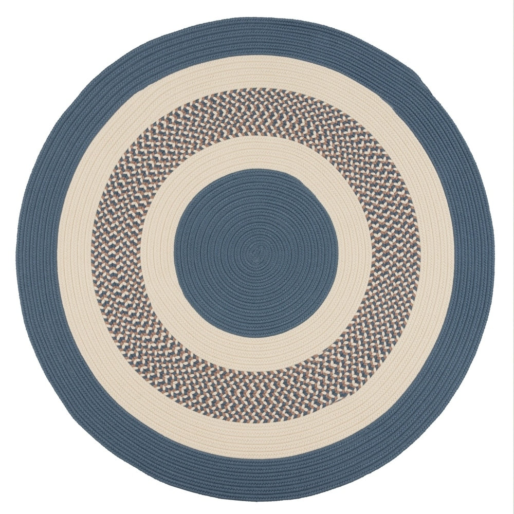 Round Indoor/ Outdoor American Made Braided Rug