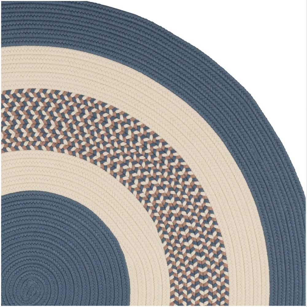 Round Indoor/ Outdoor American Made Braided Rug