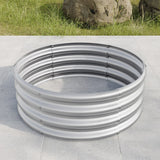 Round Metal Raised Beds Planter Box for Flowers, Herbs, Fruits