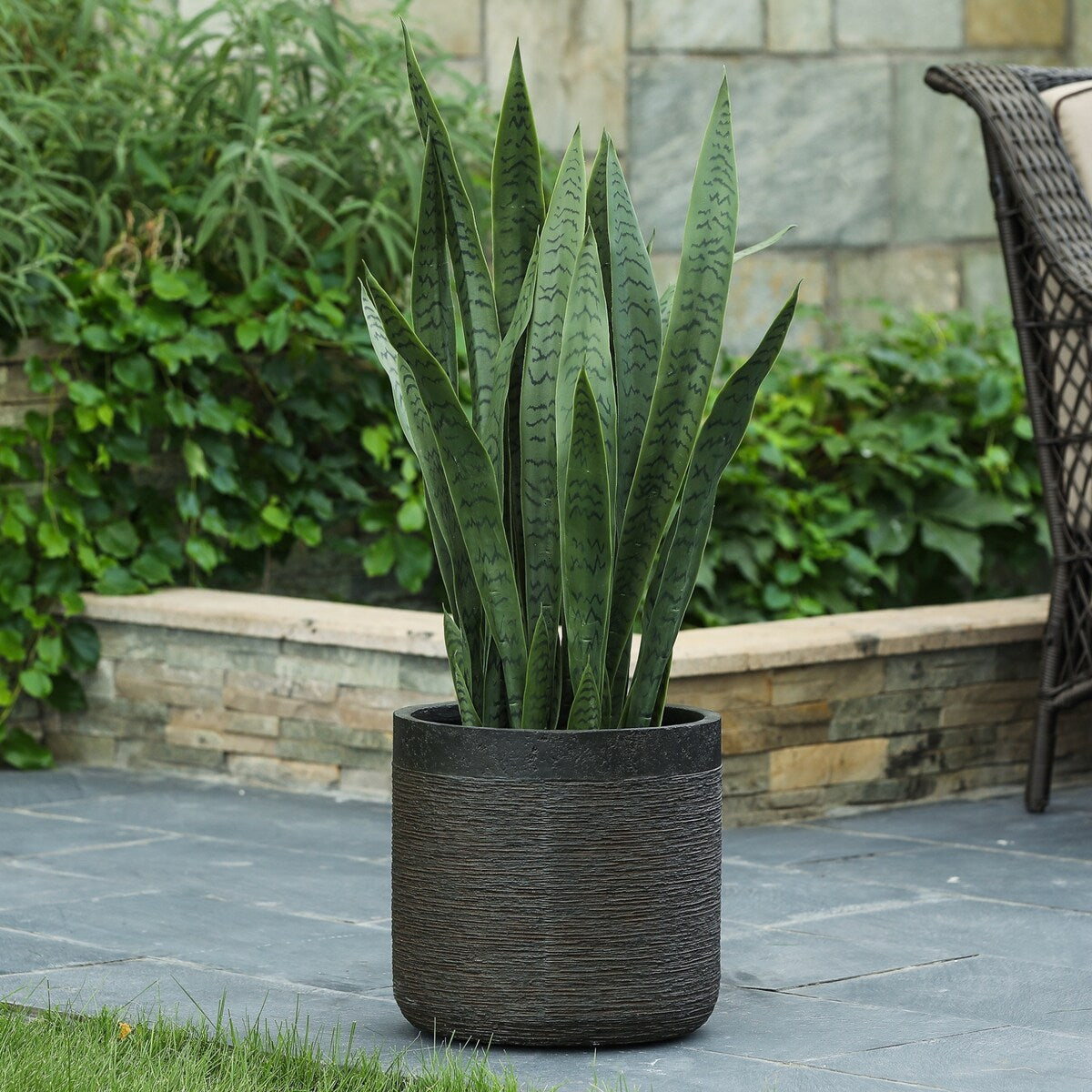 Round MgO Fiberclay Planter
