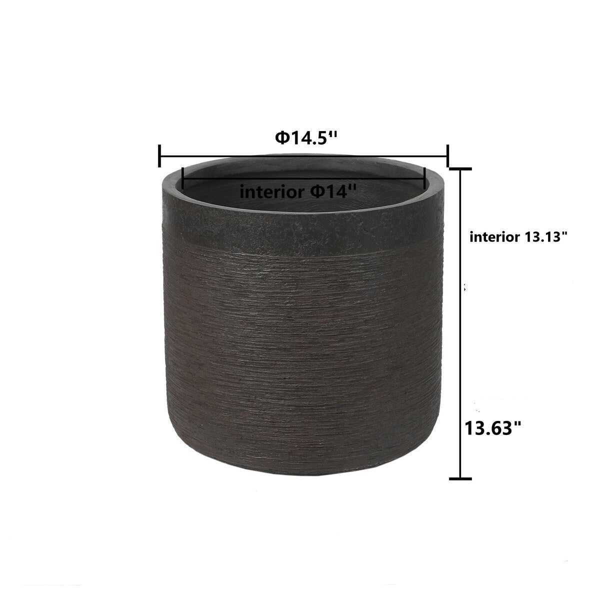 Round MgO Fiberclay Planter