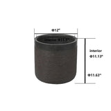 Round MgO Fiberclay Planter