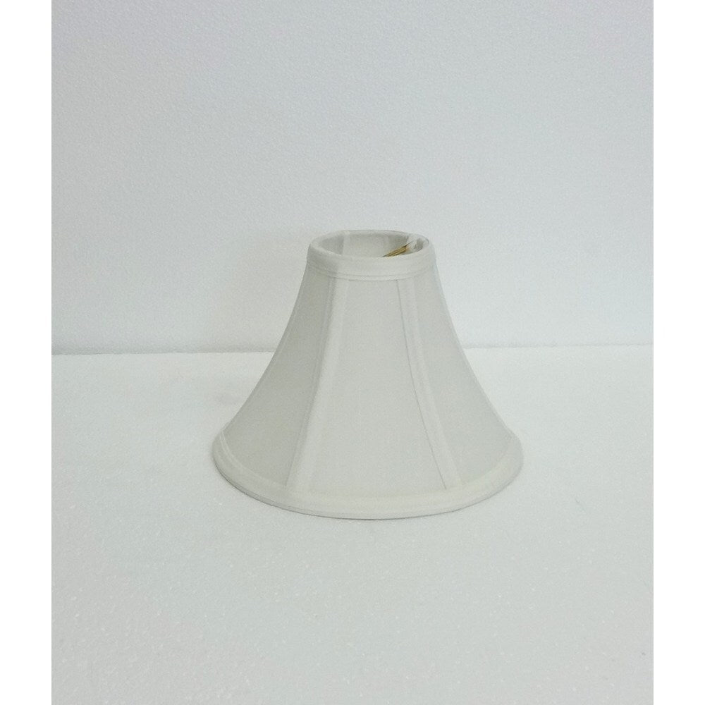 Round Off-white Silk Clip Shade