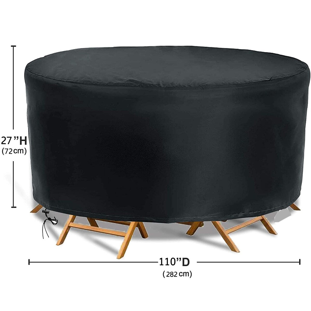 Round Patio Table Covers, Patio Furniture Set Covers Garden Table Chairs Set Covers