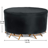 Round Patio Table Covers, Patio Furniture Set Covers Garden Table Chairs Set Covers