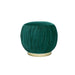 Round Velvet Ottoman