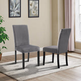 Roundhill Furniture Ashzo 5-Piece Dining Set, Hairpin Dining Table with 4 Chairs