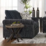 Roundhill Furniture Nason Wide Wale Corduroy Sectional Sofa Chaise with Armchair and Ottoman