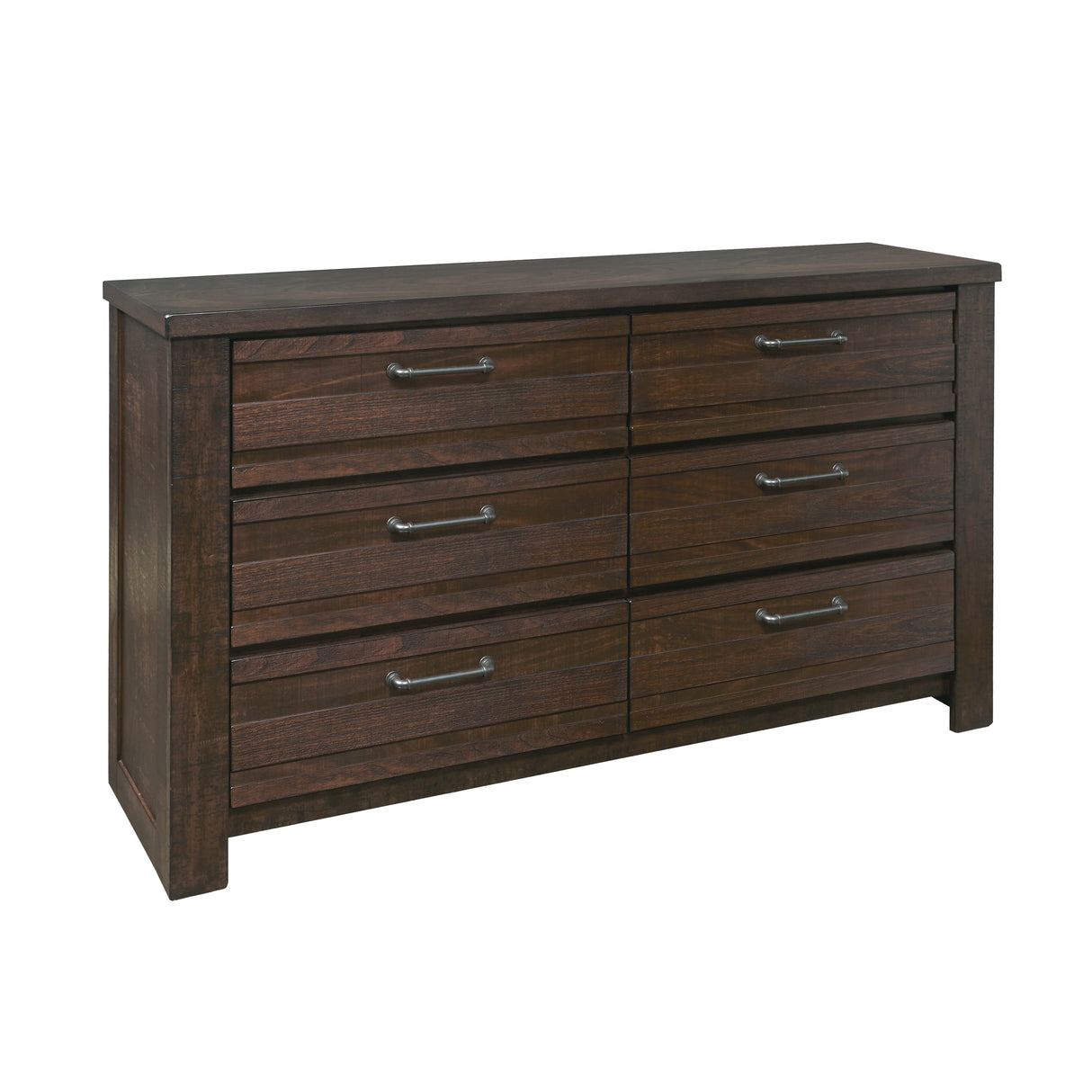 Roundhill Furniture Sedona Transitional Wood 6-Drawer Dresser in Espresso