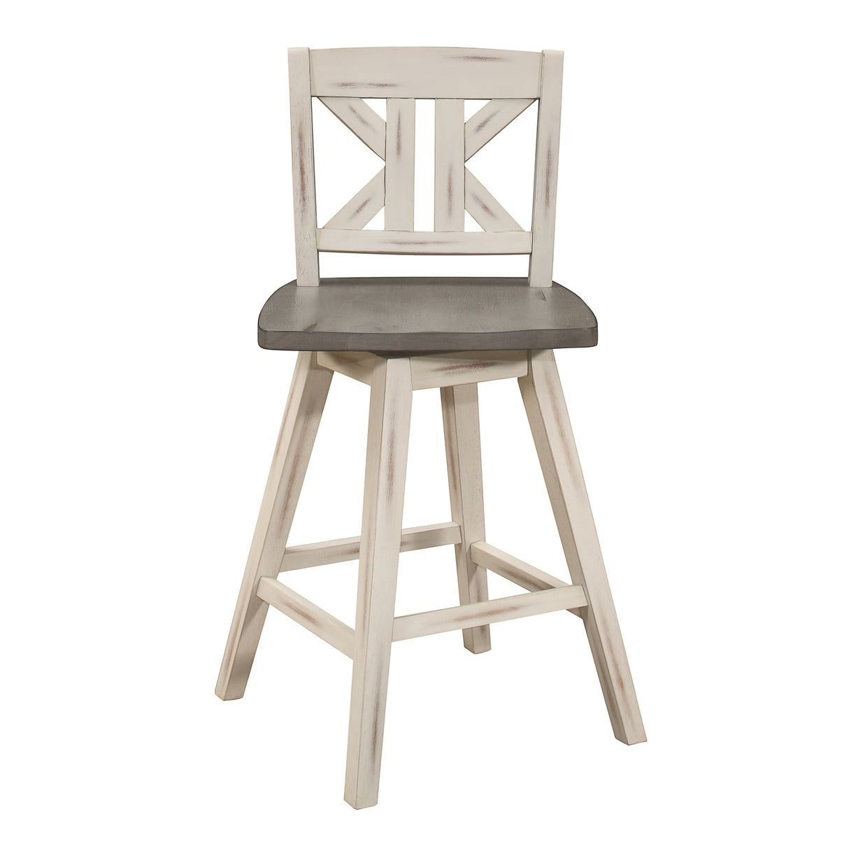 Roux Swivel Counter Height Barstool (Set of 2)