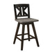 Roux Swivel Counter Height Barstool (Set of 2)