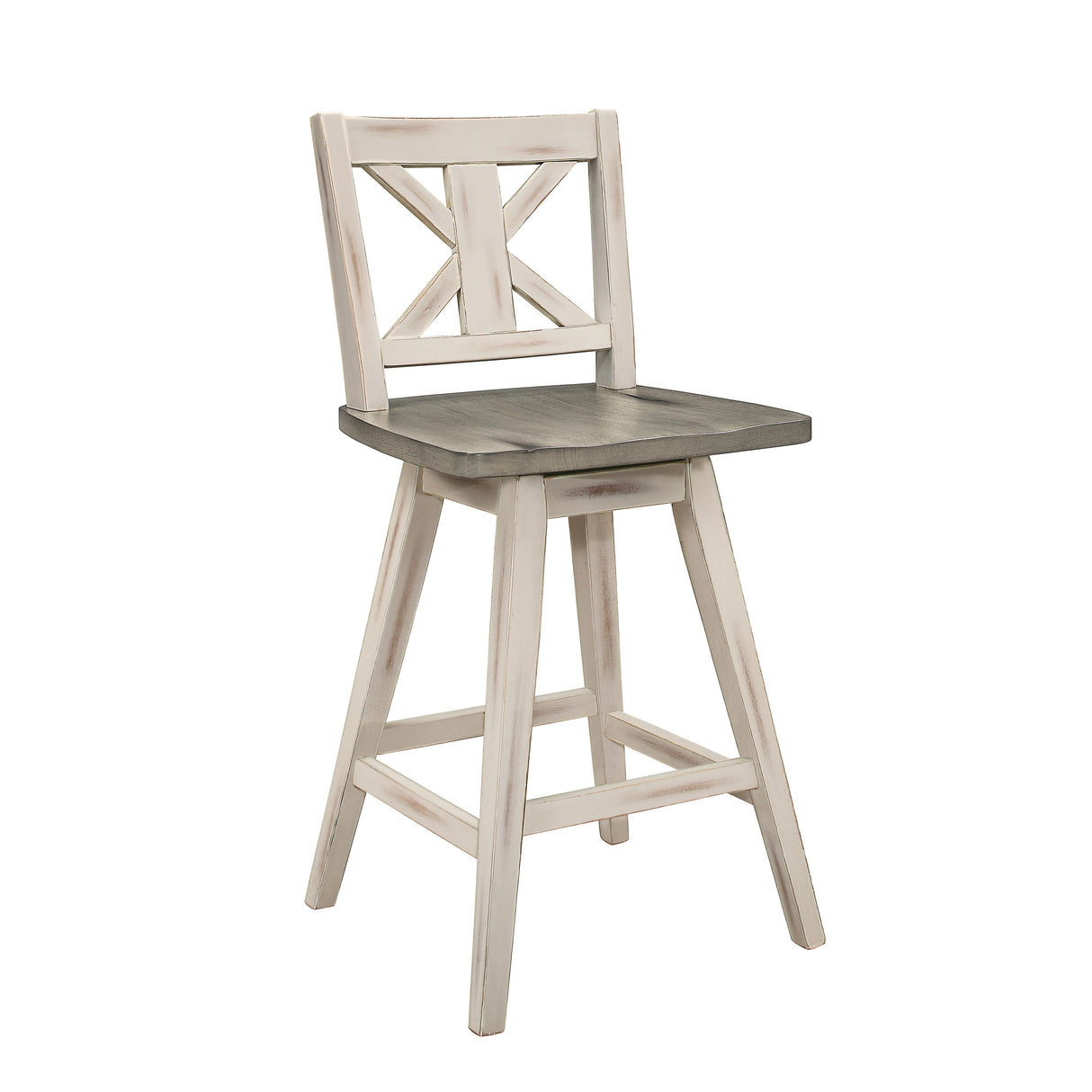 Roux Swivel Counter Height Barstool (Set of 2)
