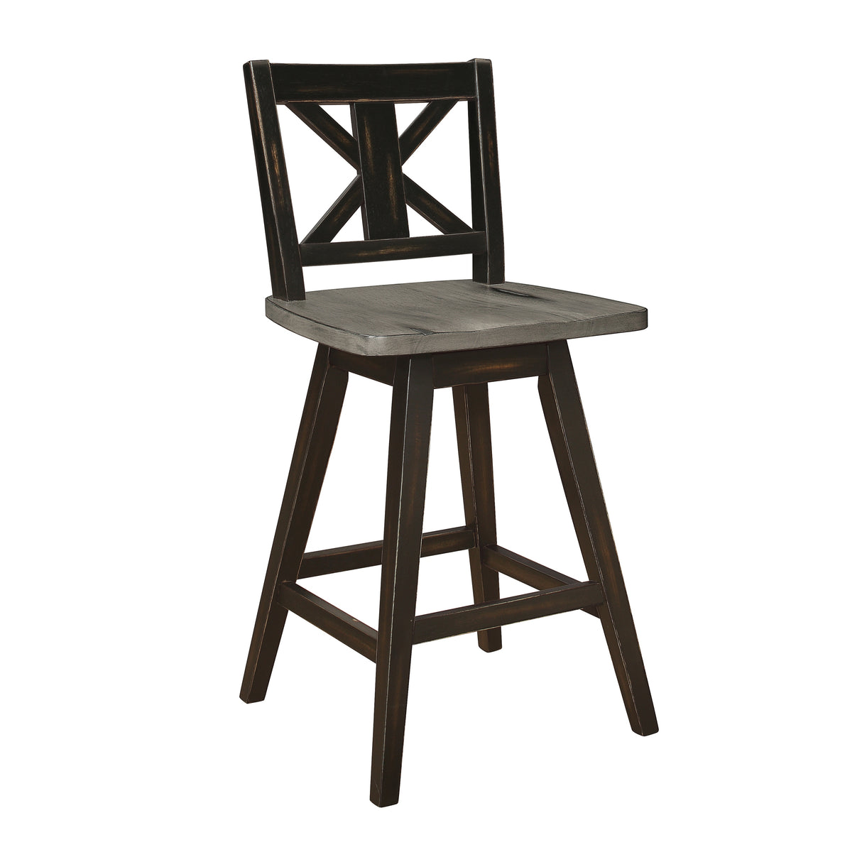 Roux Swivel Counter Height Barstool (Set of 2)