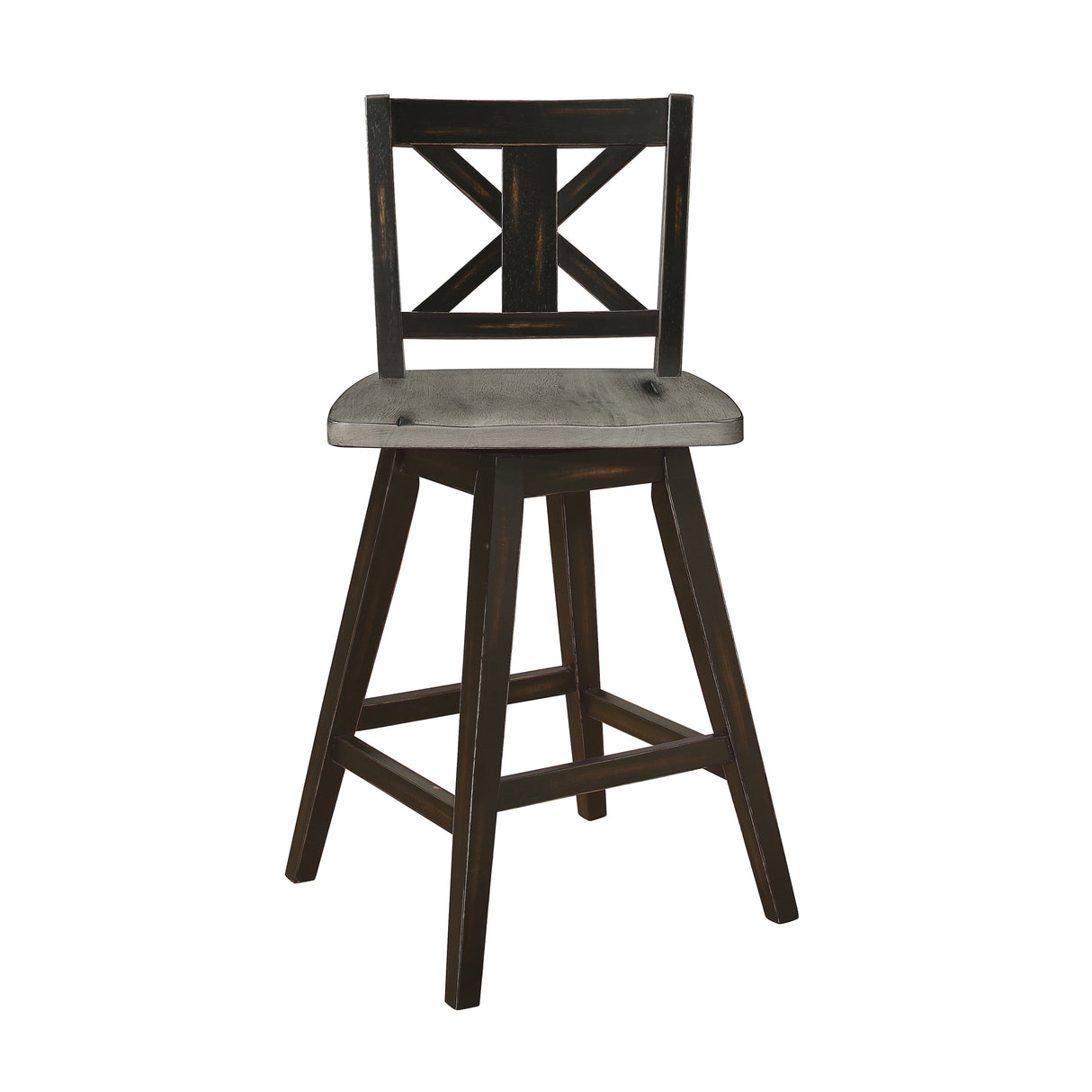 Roux Swivel Counter Height Barstool (Set of 2)