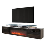 Rova EF Electric Fireplace Modern 75" TV Stand