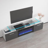Rova EF Electric Fireplace Modern 75" TV Stand