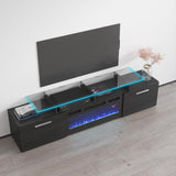 Rova EF Electric Fireplace Modern 75" TV Stand