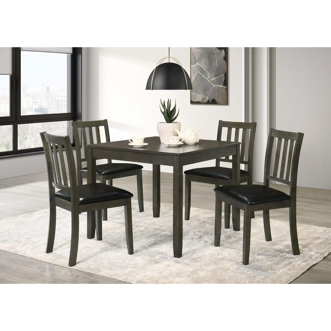 Rowland 5-piece Square Dining Set with