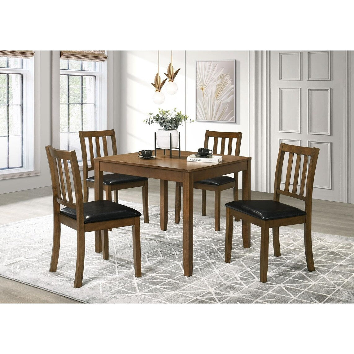 Rowland 5-piece Square Dining Set with