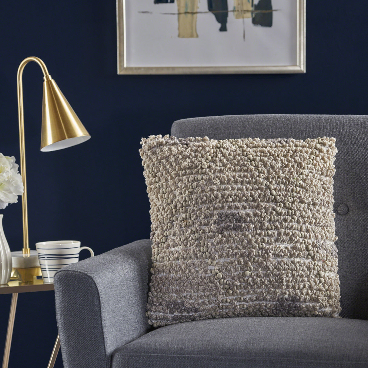 Leda Square Print Pillow (Set of 2) by Christopher Knight Home