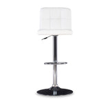Roxie Faux Leather Adjustable Height Bar Stool