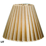 Royal Designs Antique Gold Organza Empire Chandelier Lamp Shade, 3" x 6" x 4.5", Clip On-Set of 6