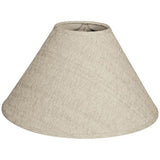 Royal Designs Conical Empire Hardback Lamp Shade, Linen Cream, 4.5 x 12 x 7.5
