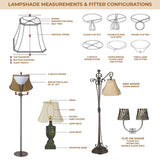 Royal Designs Conical Empire Lamp Shade, Eggshell, 5x14x9.5