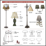 Royal Designs Deep Empire Eggshell Lamp Shade, 5 x 10 x 8