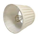 Royal Designs Eggshell Side Pleat Chandelier Shade, 4.5" x 5" x 4.25", Clip On-Set of 6