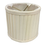 Royal Designs Eggshell Side Pleat Chandelier Shade, 4.5" x 5" x 4.25", Clip On-Set of 6