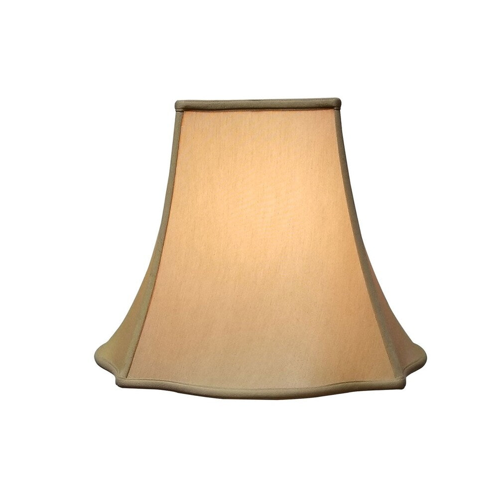 Royal Designs Fancy Square Bell Antique Gold Lamp Shade, 8 x 18 x 13.75
