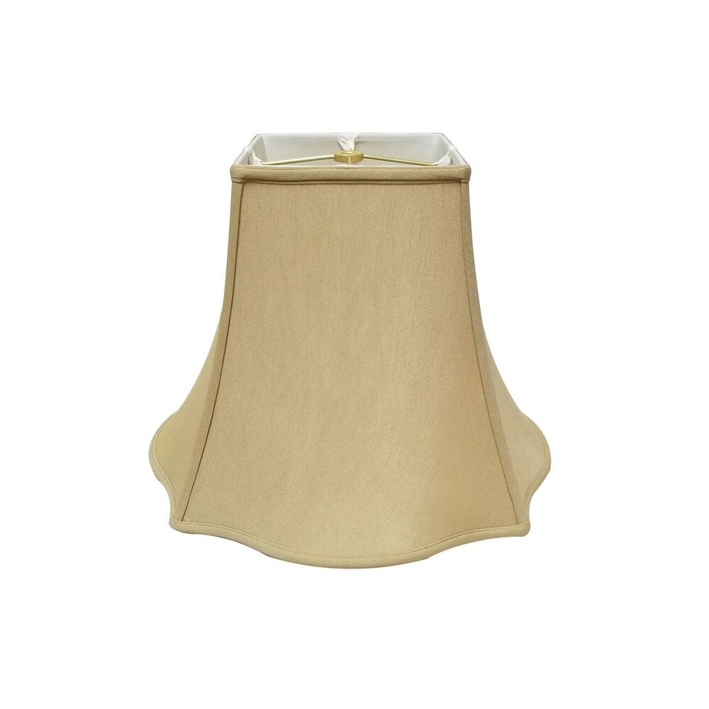 Royal Designs Fancy Square Bell Antique Gold Lamp Shade, 8 x 18 x 13.75