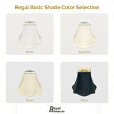 Royal Designs Fancy Square Bell Basic Lamp Shade, Black, 7x16x12.75