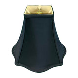 Royal Designs Fancy Square Bell Basic Lamp Shade, Black, 7x16x12.75