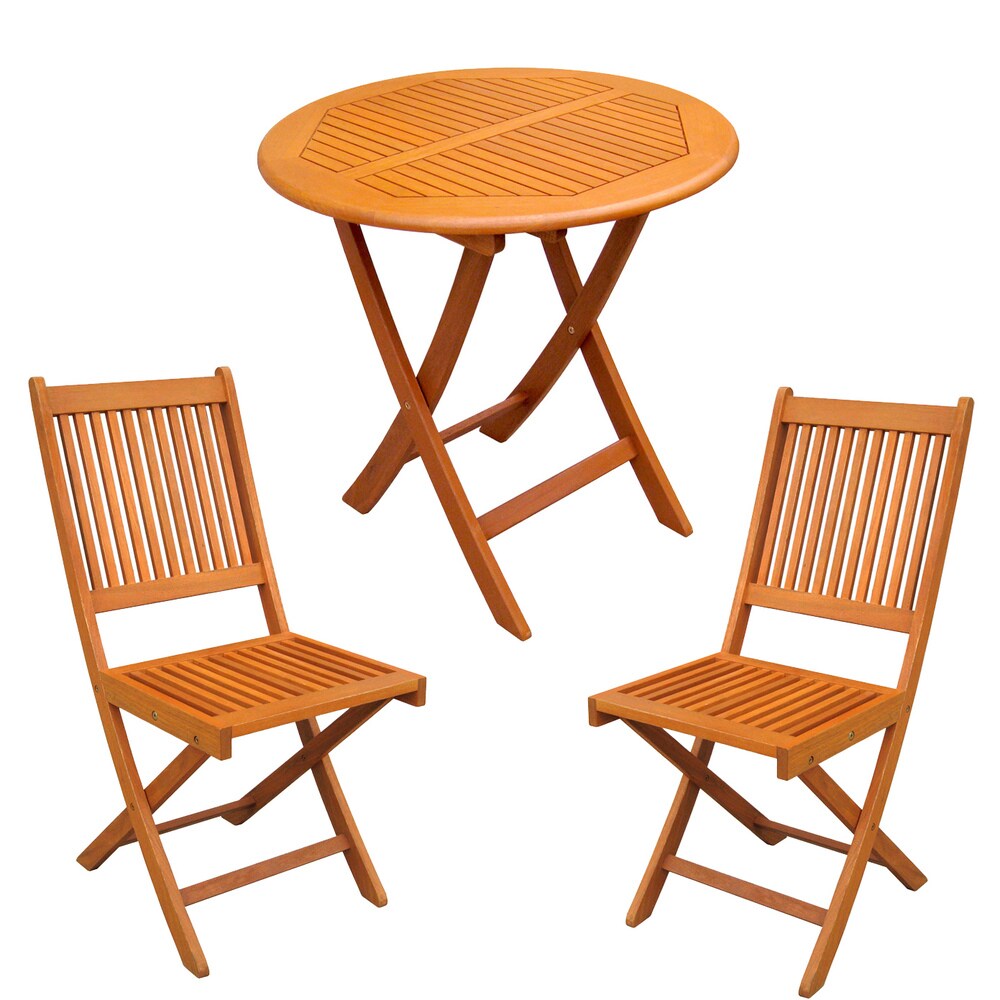 Royal Tahiti Leganes 3-Piece Outdoor Folding Bistro Set