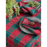 Royal de Noel Collection Plaid Dinner Napkins (Set of 12)