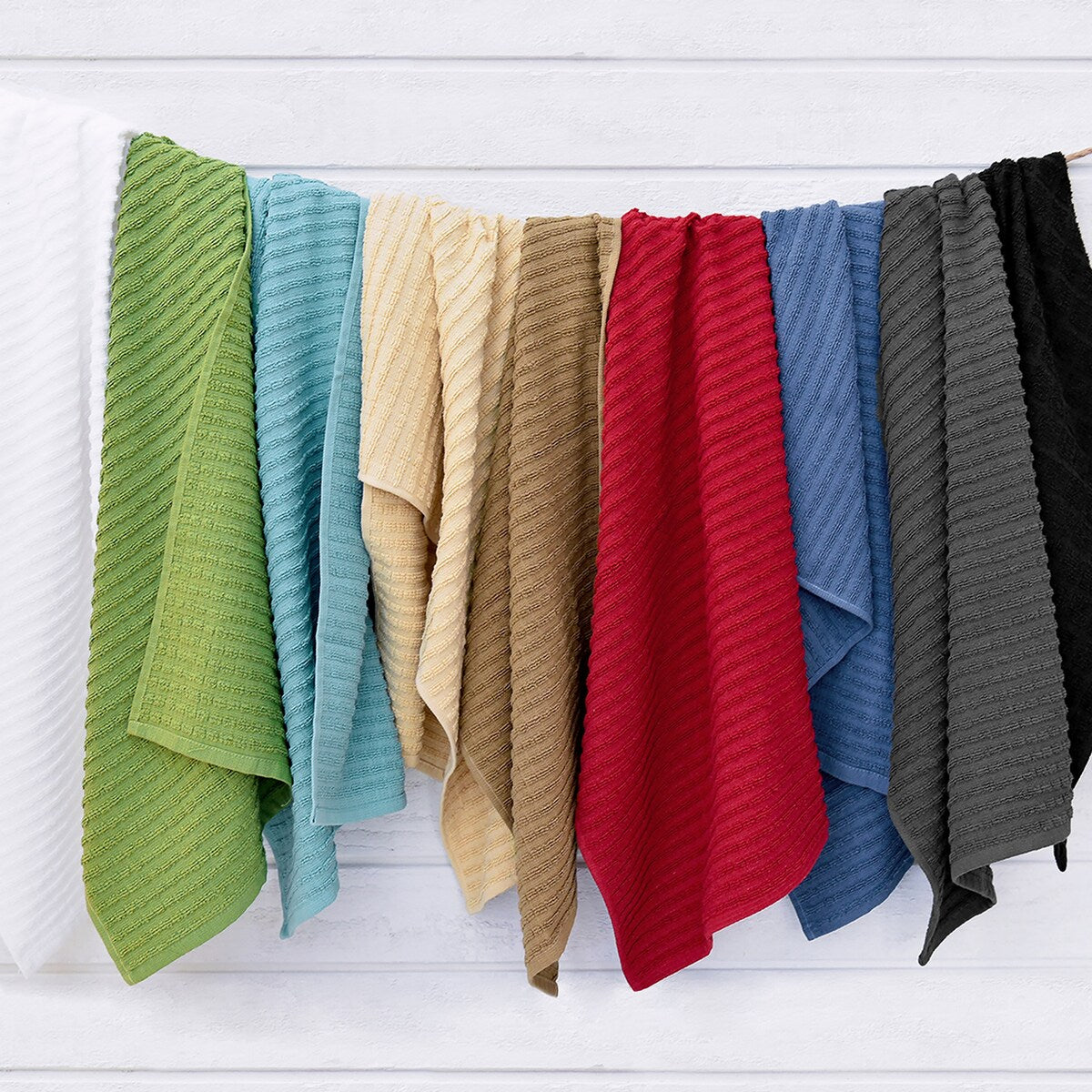 RITZ Royale Solid Cotton Kitchen Towels (Set of 2)