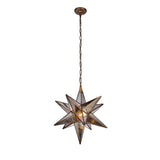Royce Edge 1-Light Dark Antique Brass Pendant