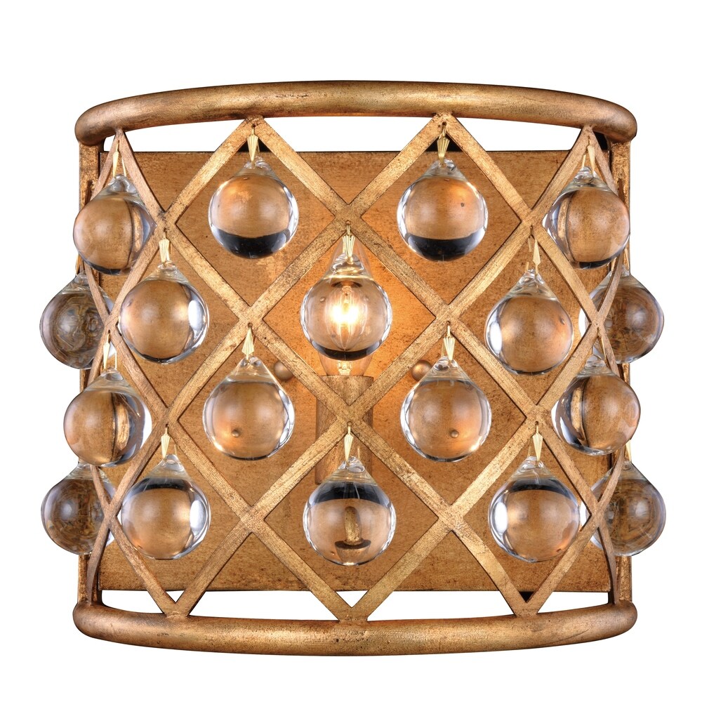 Royce Edge 1 light Golden Iron Wall Sconce