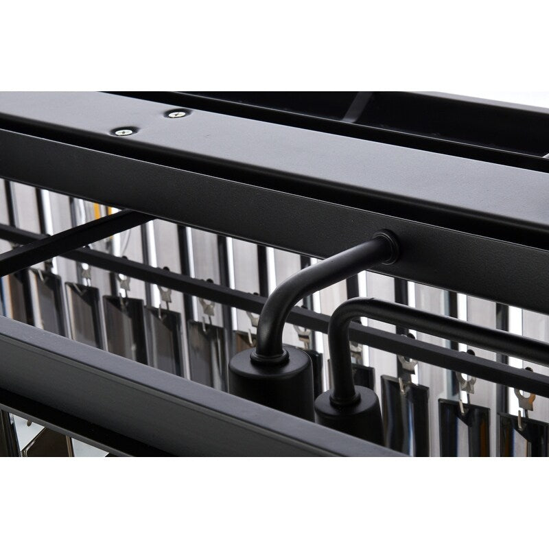 Royce Edge 12-Light Matte Black-Chandelier