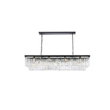 Royce Edge 12-Light Matte Black-Chandelier