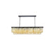 Royce Edge 12-Light Matte Black-Chandelier