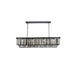 Royce Edge 12-Light Matte Black-Chandelier