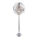 Royce Edge 6-Light Polished Nickel Floor Lamp